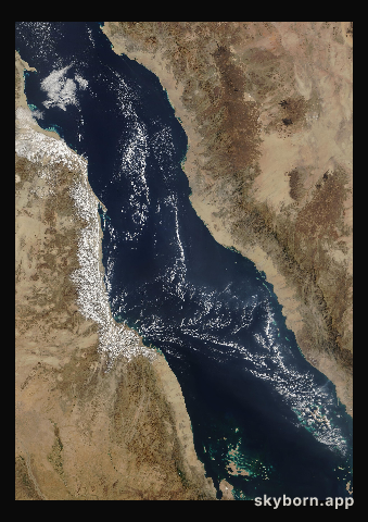 The Earth on 2 January 2015 · Red Sea