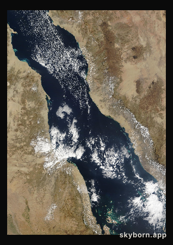 The Earth on 4 January 2015 · Red Sea