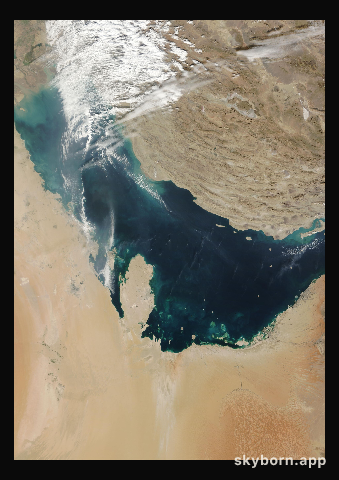 The Earth on 5 January 2015 · Persian Gulf