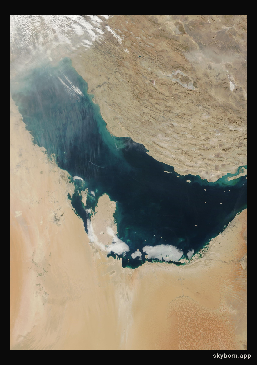 The Earth on 7 January 2015 · Persian Gulf