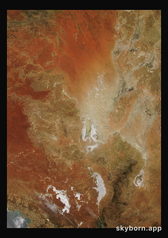 The Earth on 22 January 2015 · Lake Eyre, Australia