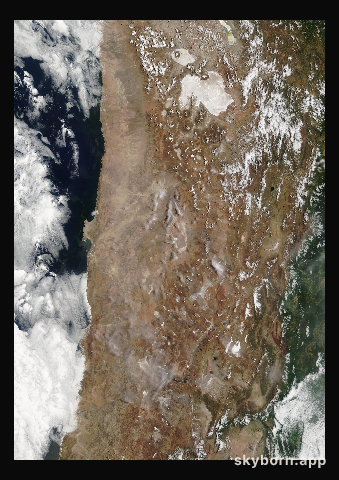 The Earth on 3 February 2015 · Atacama and the Andes