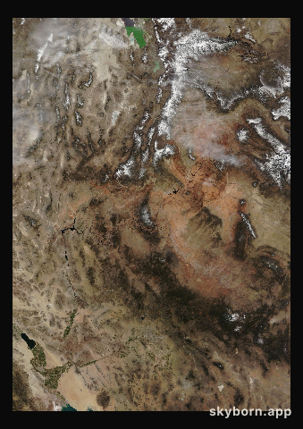 The Earth on 13 February 2015 · Colorado Plateau