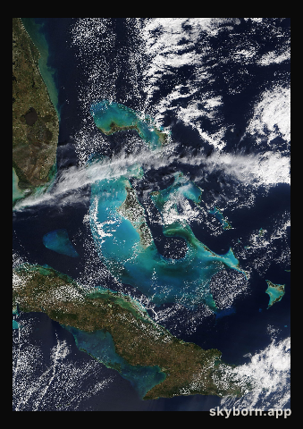 The Earth on 14 February 2015 · Bahamas