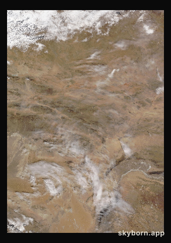 The Earth on 16 February 2015 · Gobi Desert