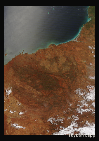 The Earth on 18 February 2015 · Pilbara, Western Australia