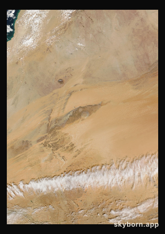 The Earth on 21 February 2015 · Eye of the Sahara, Mauritania