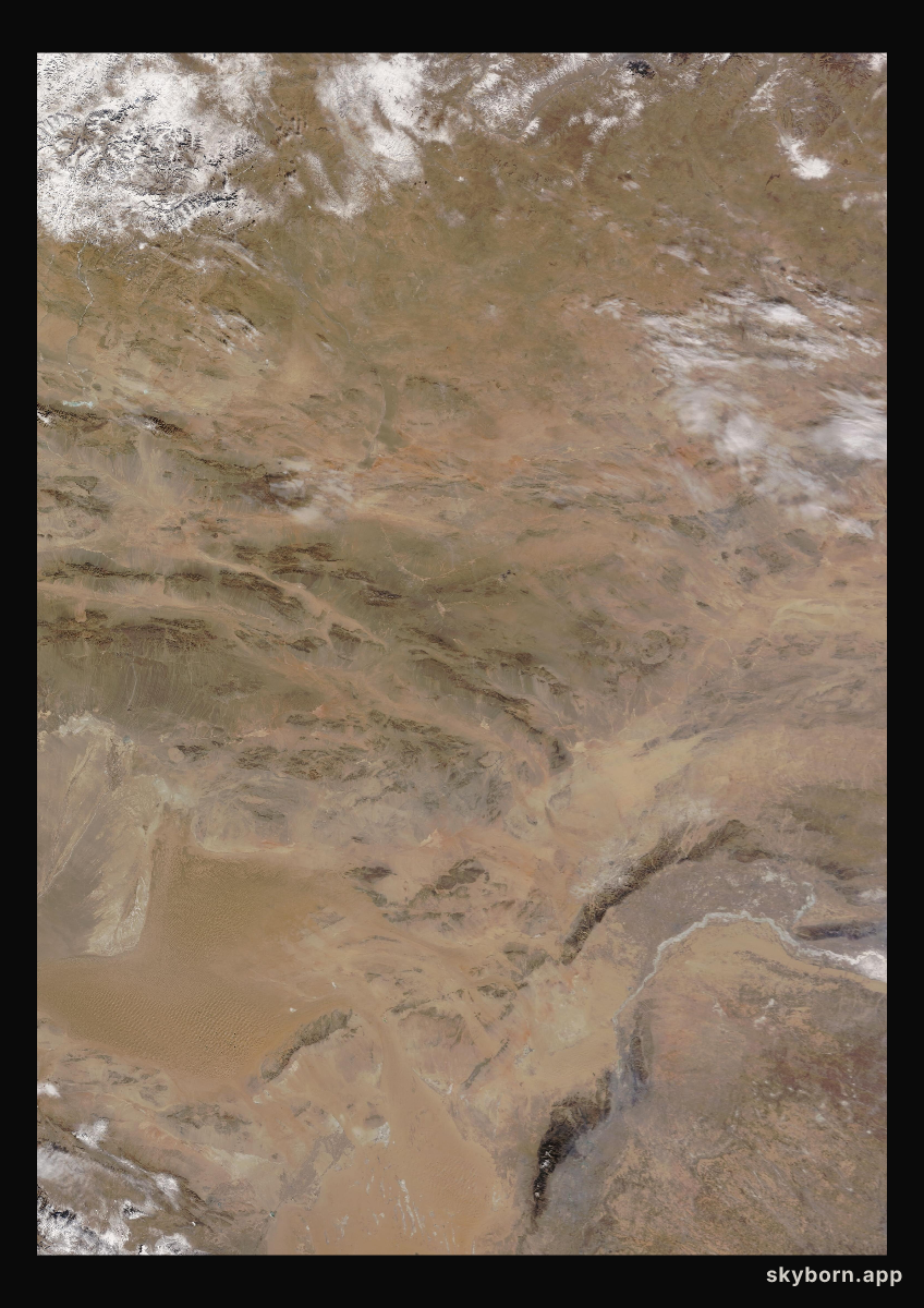 The Earth on 23 February 2015 · Gobi Desert