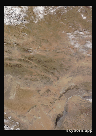 The Earth on 23 February 2015 · Gobi Desert