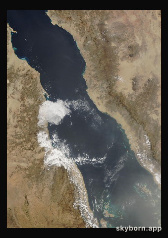 The Earth on 26 February 2015 · Red Sea