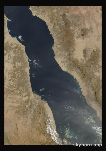 The Earth on 28 February 2015 · Red Sea