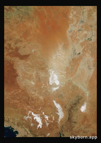 The Earth on 10 March 2015 · Lake Eyre, Australia