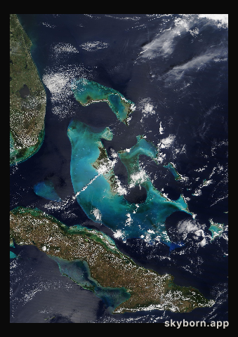 The Earth on 18 March 2015 · Bahamas