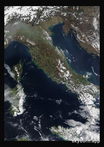 The Earth on 19 March 2015 · Italy and the Adriatic