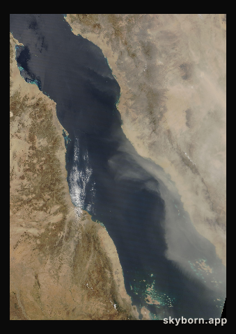 The Earth on 28 March 2015 · Red Sea