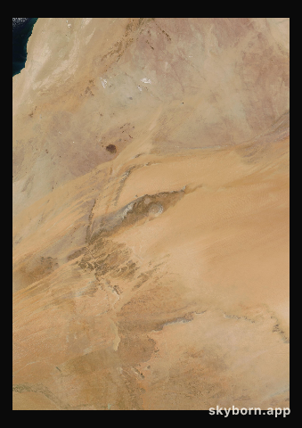 The Earth on 30 March 2015 · Eye of the Sahara, Mauritania