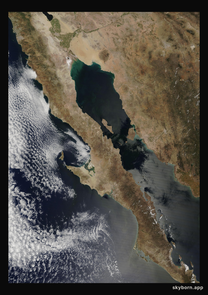 The Earth on 13 April 2015 · Baja California