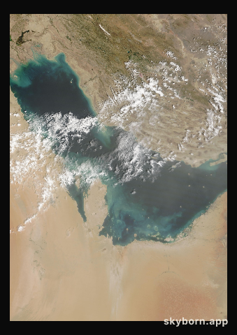 The Earth on 14 April 2015 · Persian Gulf