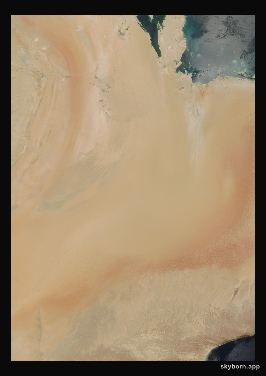 The Earth on 16 April 2015 · Empty Quarter, Arabia