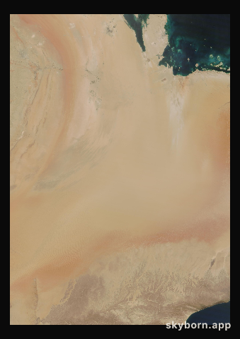 The Earth on 21 April 2015 · Empty Quarter, Arabia