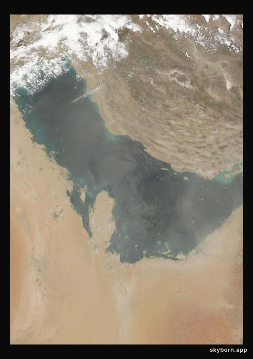 The Earth on 23 April 2015 · Persian Gulf