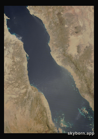 The Earth on 24 April 2015 · Red Sea