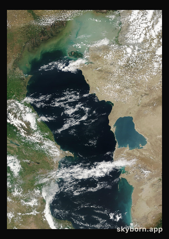The Earth on 18 May 2015 · Caspian Sea