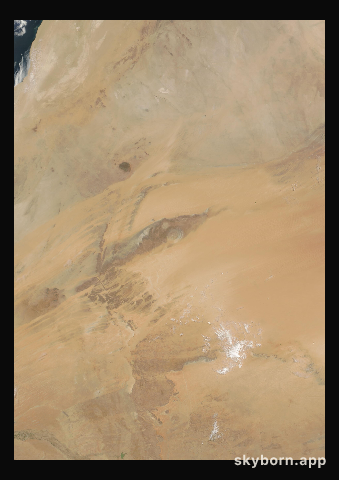 The Earth on 6 June 2015 · Eye of the Sahara, Mauritania