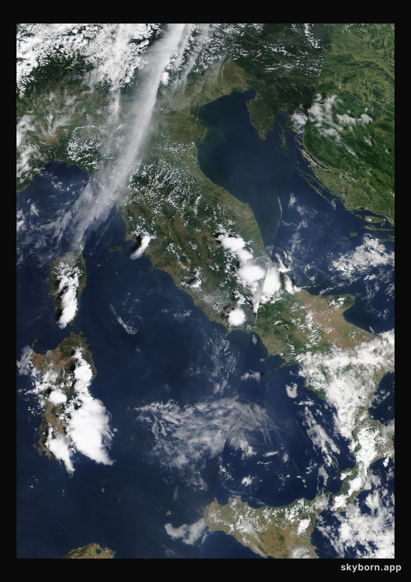 The Earth on 8 June 2015 · Italy and the Adriatic