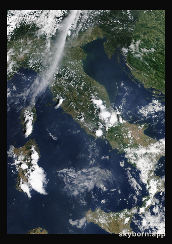 The Earth on 8 June 2015 · Italy and the Adriatic
