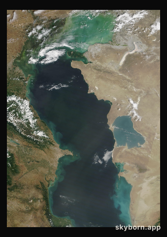 The Earth on 11 June 2015 · Caspian Sea
