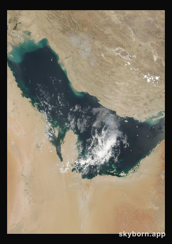 The Earth on 14 June 2015 · Persian Gulf
