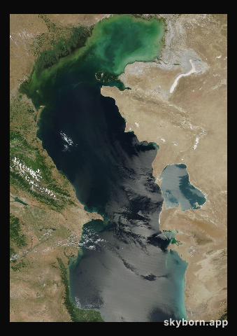 The Earth on 24 June 2015 · Caspian Sea