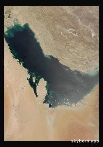The Earth on 28 June 2015 · Persian Gulf
