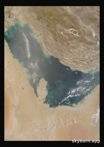 The Earth on 3 July 2015 · Persian Gulf