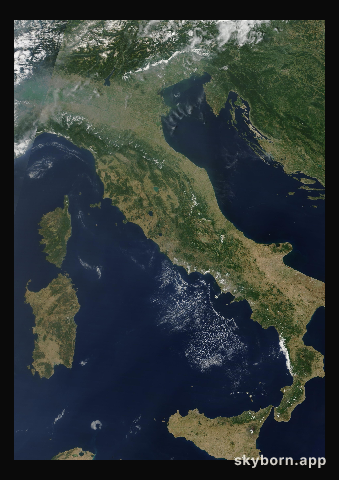 The Earth on 6 July 2015 · Italy and the Adriatic