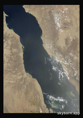 The Earth on 8 July 2015 · Red Sea