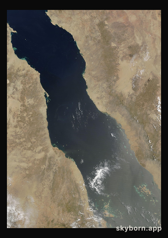 The Earth on 15 July 2015 · Red Sea