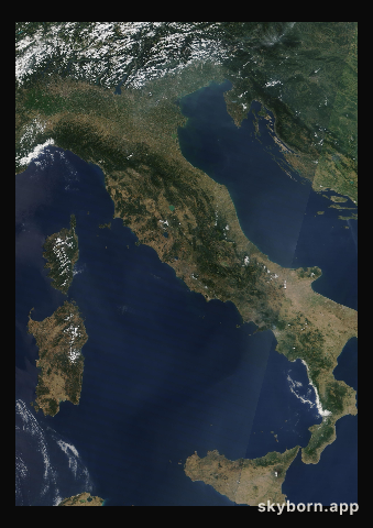 The Earth on 19 July 2015 · Italy and the Adriatic