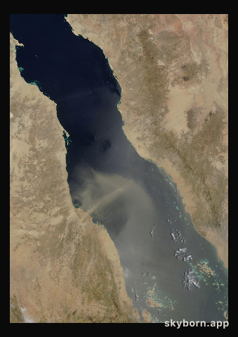 The Earth on 22 July 2015 · Red Sea