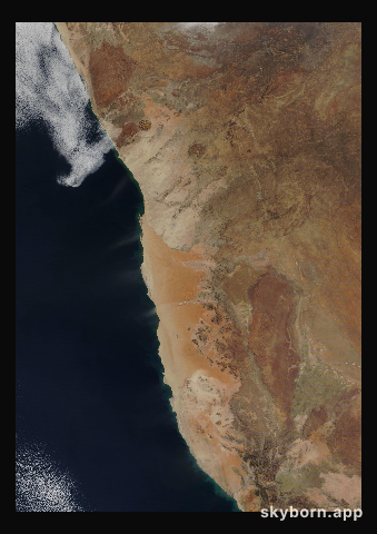 The Earth on 26 July 2015 · Namib Desert
