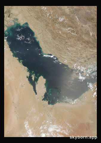 The Earth on 30 July 2015 · Persian Gulf