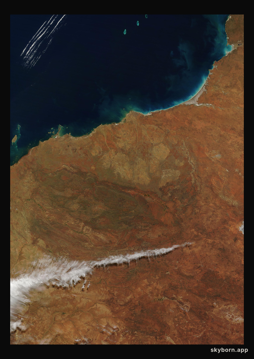 The Earth on 3 August 2015 · Pilbara, Western Australia