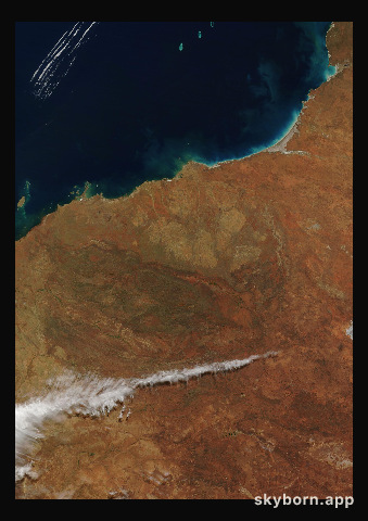 The Earth on 3 August 2015 · Pilbara, Western Australia