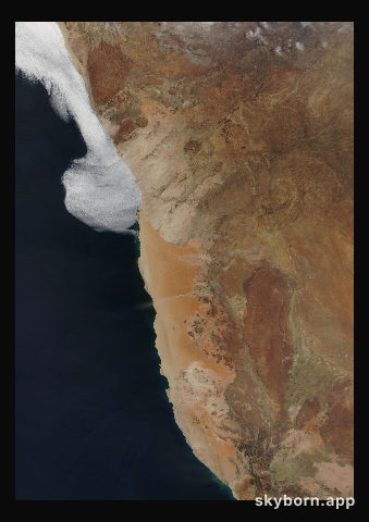 The Earth on 3 September 2015 · Namib Desert