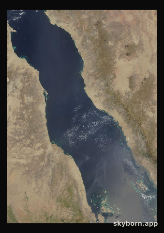 The Earth on 17 September 2015 · Red Sea