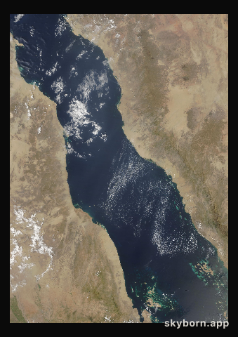 The Earth on 26 September 2015 · Red Sea