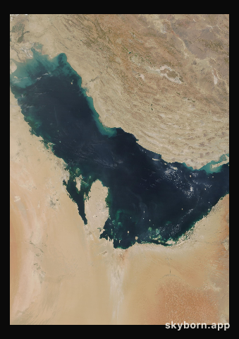 The Earth on 27 September 2015 · Persian Gulf