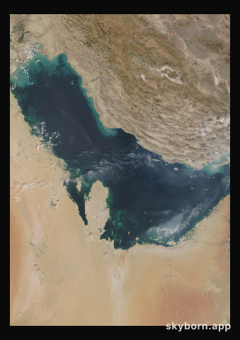 The Earth on 28 September 2015 · Persian Gulf