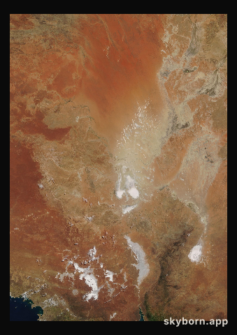 The Earth on 30 September 2015 · Lake Eyre, Australia